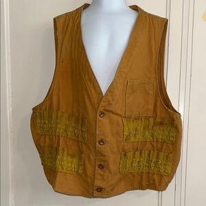 Vintage gold child’s hunting vest
